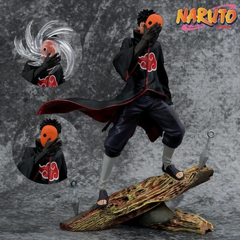 Noi 26cm Naruto Anime Figura Obito Uchiha Tobi Cap Schimbătoare de Acțiune Figurina Pvc Statuie Model Desktop Decor Copii de Jucarie Cadou