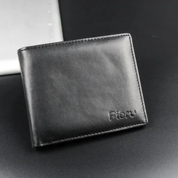 Noi de Afaceri pe termen Scurt Bărbați de Portofel Multi-card Oi Bilet de Imprimare Clip Textura Mare Moda Orizontală Monede Portofel