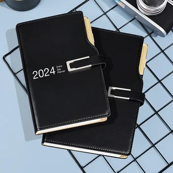Notă Jurnalul Notepad Organizator 2024 Notebook Jurnal De Zi Cu Zi Agenda Planner Și Calendar Schite Carte, Papetărie 365 De Glonț