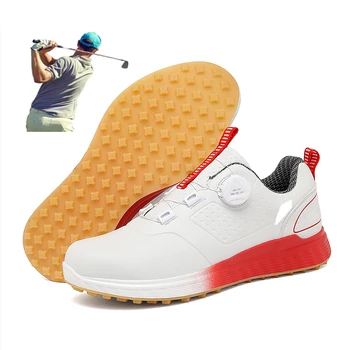 Noul Golf Pantofi Bărbați Impermeabil Respirabil Buton De Golf, Adidasi Pentru Femei De Mers Pe Jos De Formare Golf Încălțăminte De Lux Spikeless Jucător De Golf, Pantofi