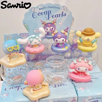Originale Sanrio Ocean Pearl Serie Rezervor de Stocare Cutie Surpriză Model Kawaii Melodia Mea Cinnamoroll Kuromi Păpușă Jucărie pentru Copii Cadouri