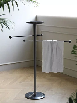 Personalizate baie modernă podea mobil marmură, suport prosop toaletă sta lumină de lux stil simplu din lemn suport prosop