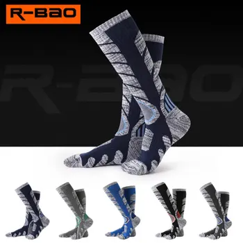 R-BAO Nou Alpinism Șosete Bărbați Femei Tub Lung Drumeții Șosete de schi Sosete mai Groase Prosop Șosete Sport de Înaltă Calitate