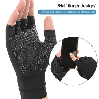 Respirabil Mănuși Moale Respirabil de Înaltă Elastic Jumătate-deget Mănuși pentru Bărbați, Femei, Design anti-alunecare Ideal pentru sala de Fitness Ciclism