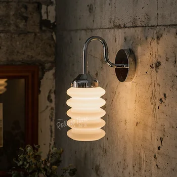 Retro Alamă, Sticlă De Lampă De Perete Industrial Japonez Stil Culoar Față De Oglindă Lampă De Noptieră