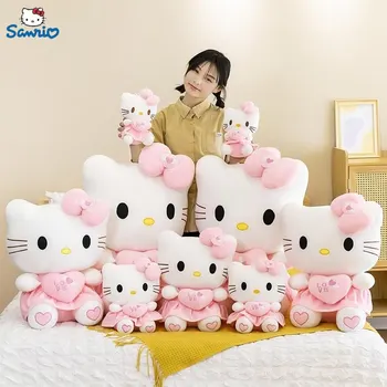 Sanrio Drăguț Hello Kitty Jucarii de Plus Roz 25-70cm Umplute, Jucării de Pluș Pentru Perna Fete de Vacanță Ziua de Crăciun Jucărie Cadouri