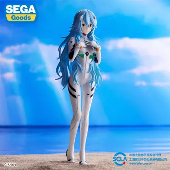 Sega SPM Rei Ayanami Parul Lung Ver. (re-run) Neon Genesis Evangelion: 3.0+1.0 trei Ori, La un Moment dat PVC 21cm Acțiune Figur Model de Jucărie