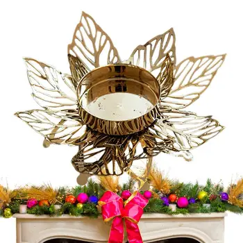 Stil De Crăciun Lumânare Titularului De Aur Placă Sfeșnic De Fier Ambarcațiuni Candelabre Nunta Festival Consumabile Partid Cadou