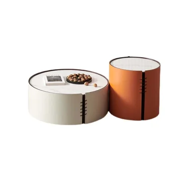 Stil Nordic Masă De Cafea Simplu Living Casa Mica Mini Personalizate Șa Din Piele Minimalist Durabil Și Elegant