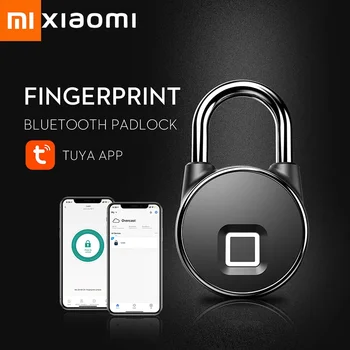 Xiaomi Blocare de Amprente Lacăt Bluetooth rezistent la apa IP65 cu Telecomanda USB Reîncărcabilă Casa de Depozitare de Securitate Lacate de Usi Smart Home