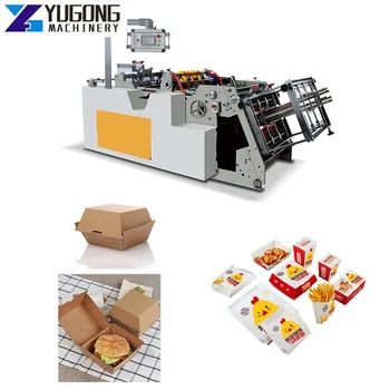 YG Mare Viteză Automată Biodegradabile Hot Dog Caseta de Hârtie, Caseta de Prânz de Luare a Mașinii de Unică folosință Lua Box Alimentare de Luare a Mașinii