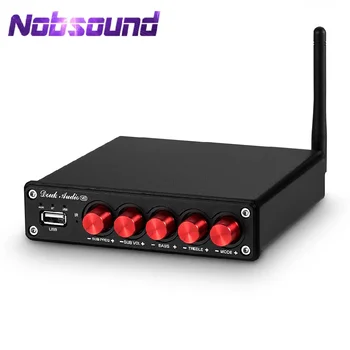 Întoarce-Nobsound HiFi 2.1 Canal Amplificator de Putere Audio Amp Stereo cu Bluetooth 5.0 Receptor Subwoofer Amplificator USB Player 50W+50W
