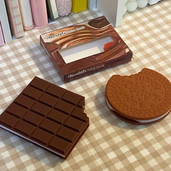 【Simulat ciocolata】Creative Originale Notepad Portabil Mini Drăguț Memo Carte
